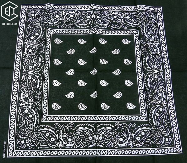 Bandana Halstuch schwarz-weiß